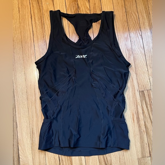 Zoot Tops - Zoom triathlon tank- women XL in black